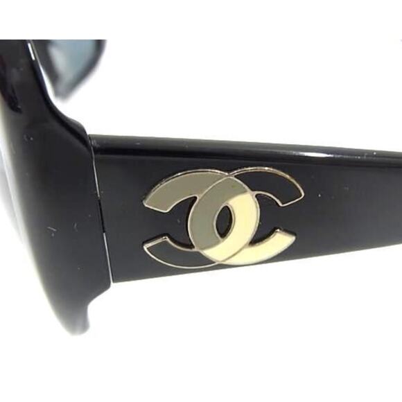 RARE CHANEL Square Shape Frames CoCo Mark CC Ombre Logo*Chanel Pouch*57|18|130 - Picture 2 of 7
